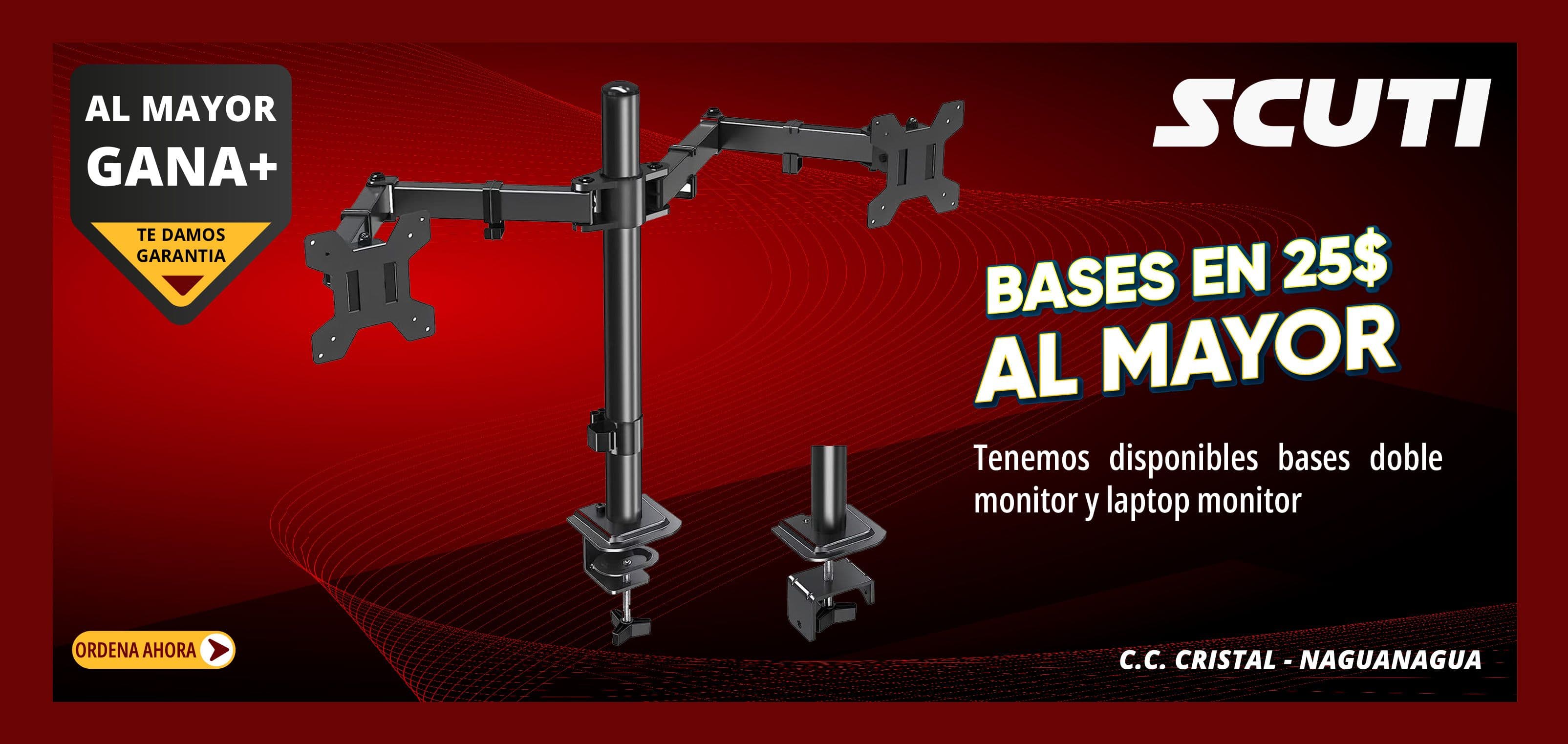Scuti Bases para monitores bases
